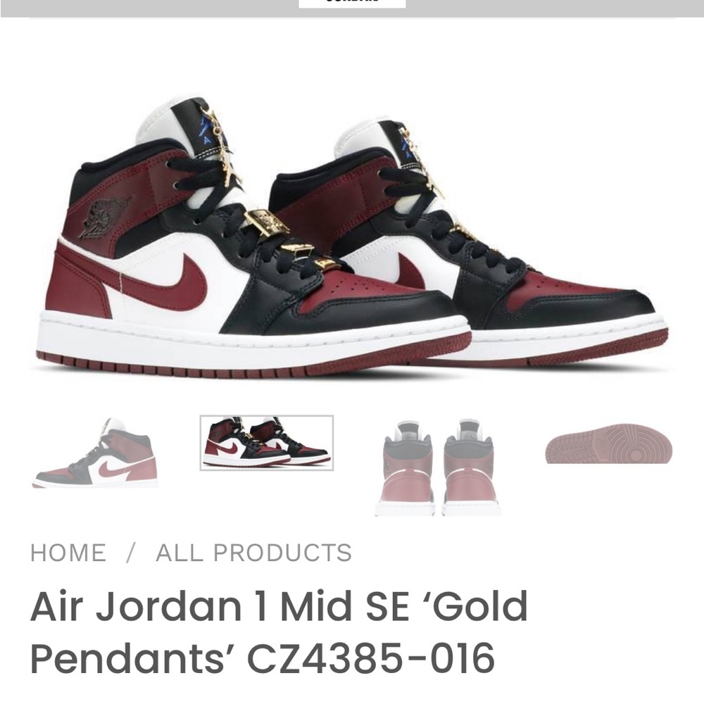 Nike Air Jordan 1 Mid SE ‘Gold Pendants’